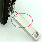 Gucci Logo Zip Card Case Leather Khaki — view 5