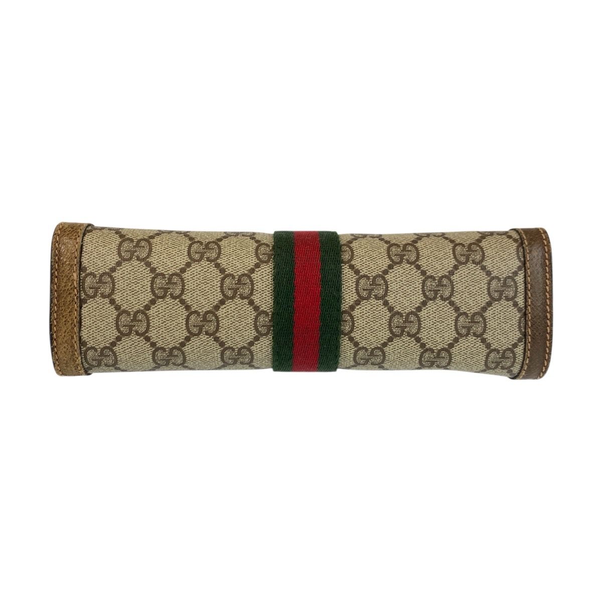 Gucci Vintage Sherry Clutch Beige Brown — view 9