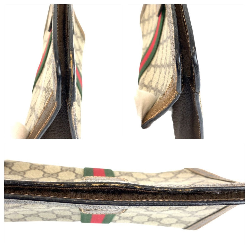 Gucci Vintage Sherry Clutch Beige Brown — view 6