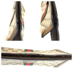 Gucci Vintage Sherry Clutch Beige Brown — view 6