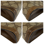Gucci Vintage Sherry Clutch Beige Brown — view 3