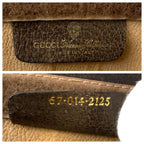 Gucci Vintage Sherry Clutch Beige Brown — view 4