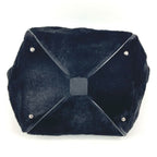 Chanel Shoulder Bag CC Logo Calf Hair Black — view 5