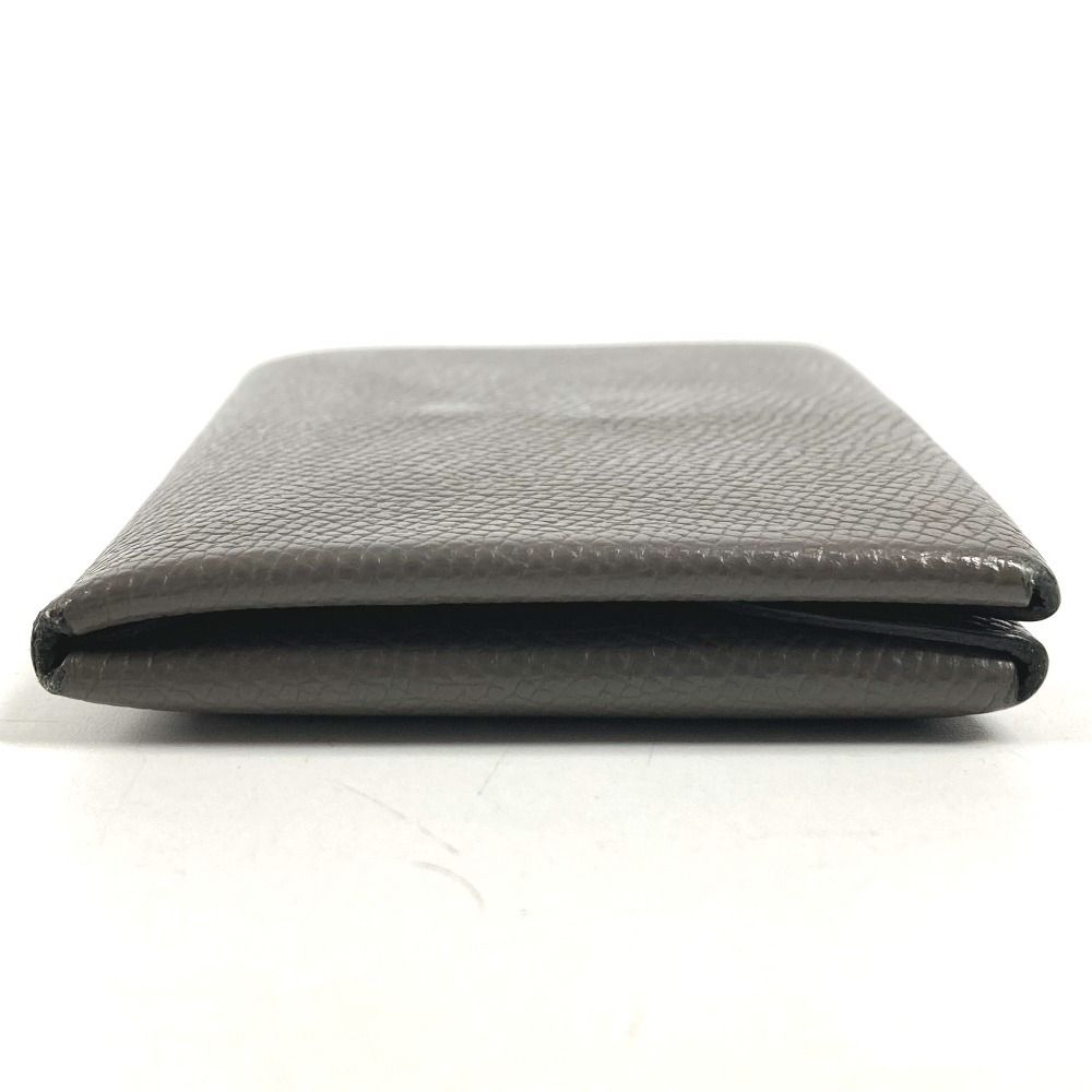 Hermes Bifold Wallet Calvi Duo Chevre Etain Gray — view 4