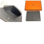 Hermes Bifold Wallet Calvi Duo Chevre Etain Gray — view 9