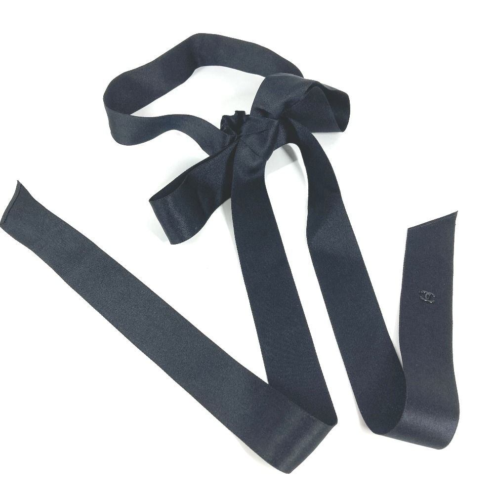 Chanel Headband CC Logo Silk Black — view 2