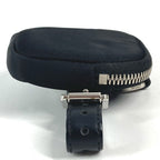 Prada Pouch Triangle Logo Leather Nylon Black — view 3
