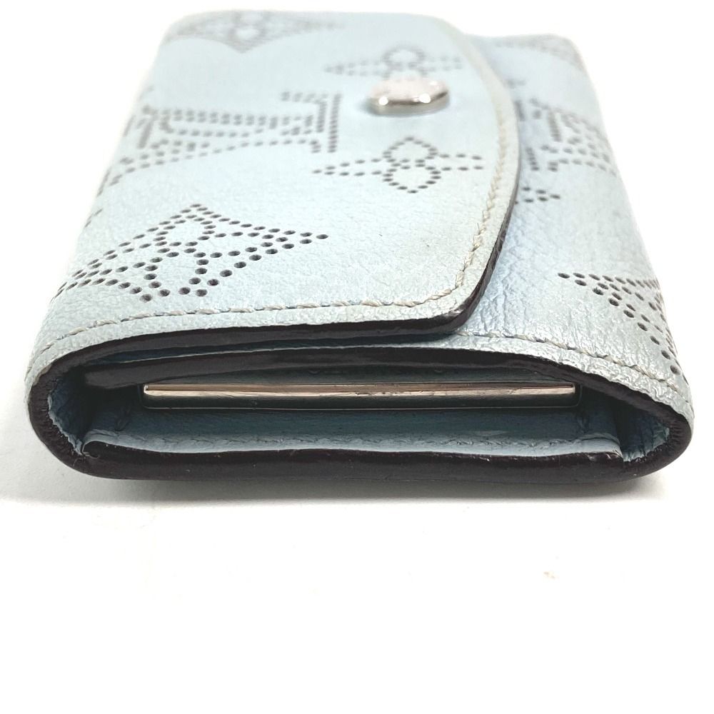 Louis Vuitton Key Case Multicles 4 Monogram Mahina Leather Holder Blue Nuage — view 4