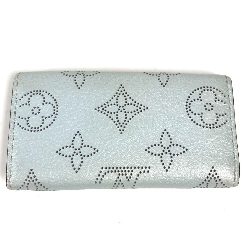 Louis Vuitton Key Case Multicles 4 Monogram Mahina Leather Holder Blue Nuage — view 2