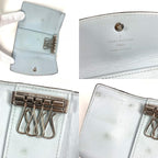 Louis Vuitton Key Case Multicles 4 Monogram Mahina Leather Holder Blue Nuage — view 8