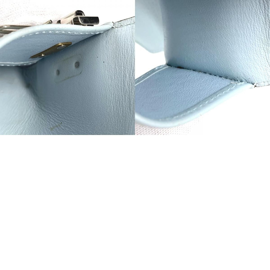 Louis Vuitton Key Case Multicles 4 Monogram Mahina Leather Holder Blue Nuage — view 9