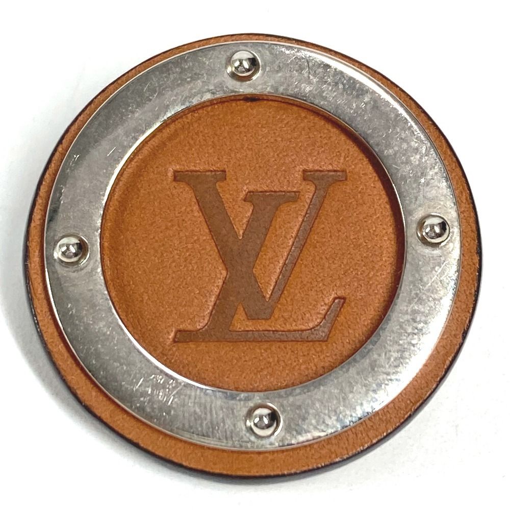 Louis Vuitton Brooch Set Travel Key Metal Silver X Brown — view 2