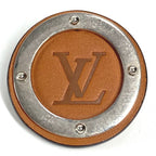 Louis Vuitton Brooch Set Travel Key Metal Silver X Brown — view 2
