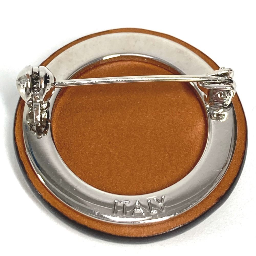 Louis Vuitton Brooch Set Travel Key Metal Silver X Brown — view 3
