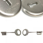 Louis Vuitton Brooch Set Travel Key Metal Silver X Brown — view 8