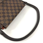 Louis Vuitton Tote Mini Looping Handbag Flap Damier Canvas Ebene Brown — view 6