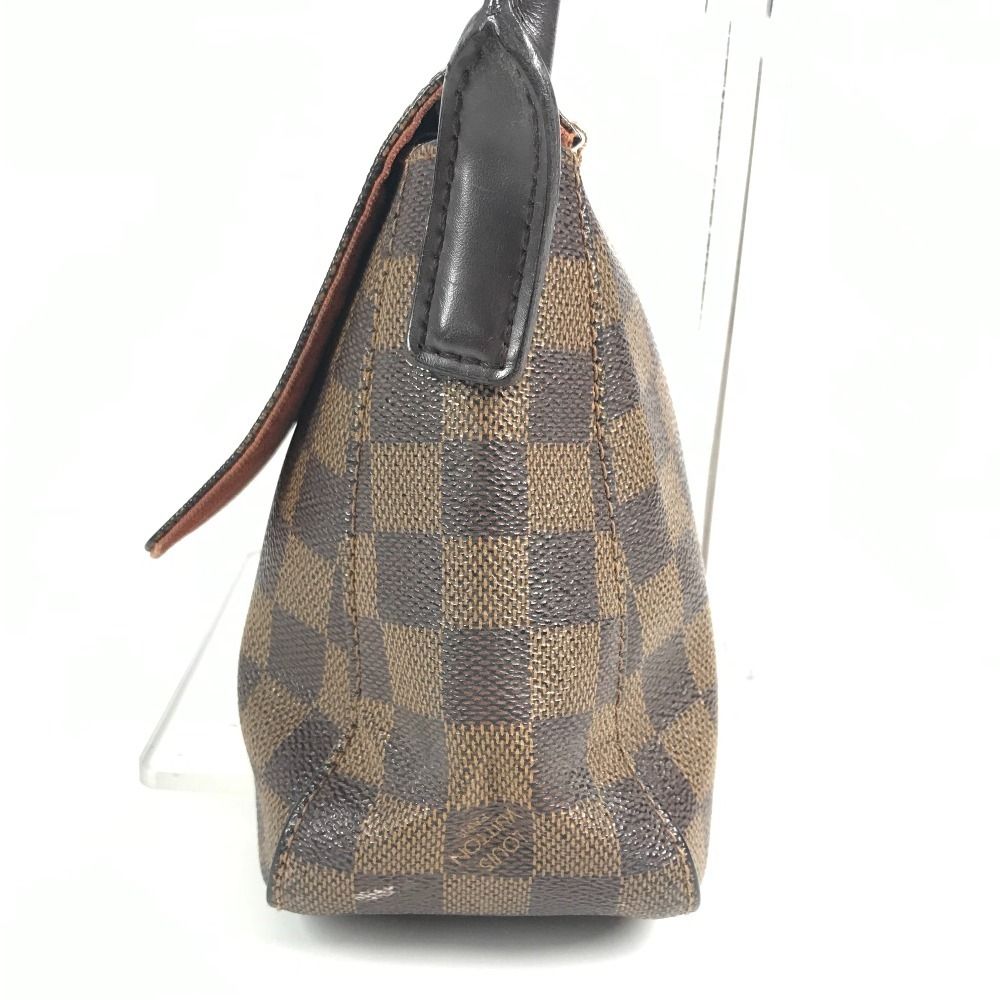 Louis Vuitton Tote Mini Looping Handbag Flap Damier Canvas Ebene Brown — view 4