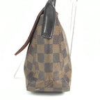 Louis Vuitton Tote Mini Looping Handbag Flap Damier Canvas Ebene Brown — view 4