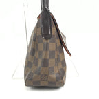 Louis Vuitton Tote Mini Looping Handbag Flap Damier Canvas Ebene Brown — view 3