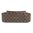 Louis Vuitton Tote Mini Looping Handbag Flap Damier Canvas Ebene Brown — view 5