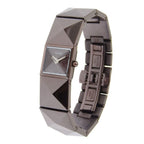 Fendi Pyramid Stainless Steel Quartz Analog Display Brown Dial Watch — view 2