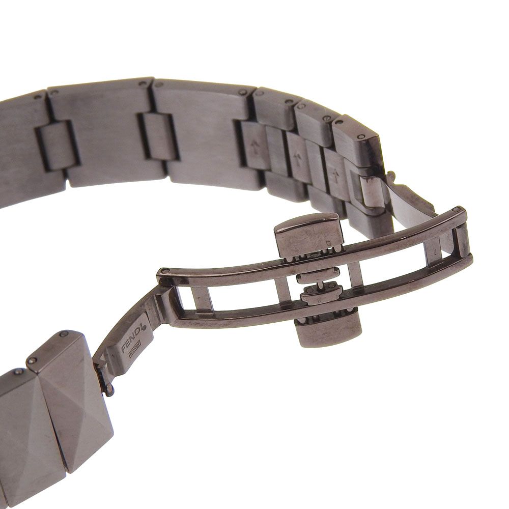 Fendi Pyramid Stainless Steel Quartz Analog Display Brown Dial Watch — view 8