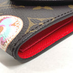 Louis Vuitton Note Cover Pad Pouch Monogram Canvas Brown X Red — view 6
