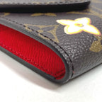 Louis Vuitton Note Cover Pad Pouch Monogram Canvas Brown X Red — view 7
