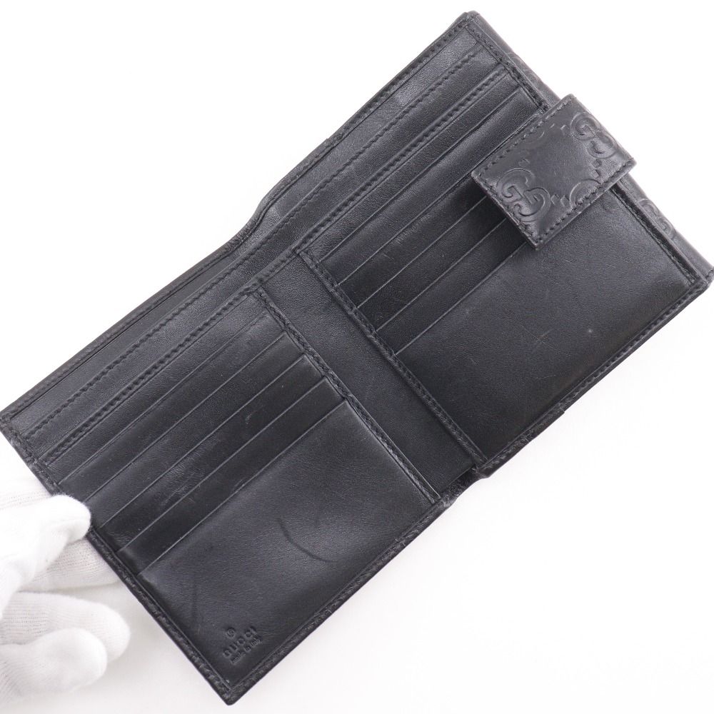 Gucci GG Guccissima Leather Black Bifold Wallet — view 5