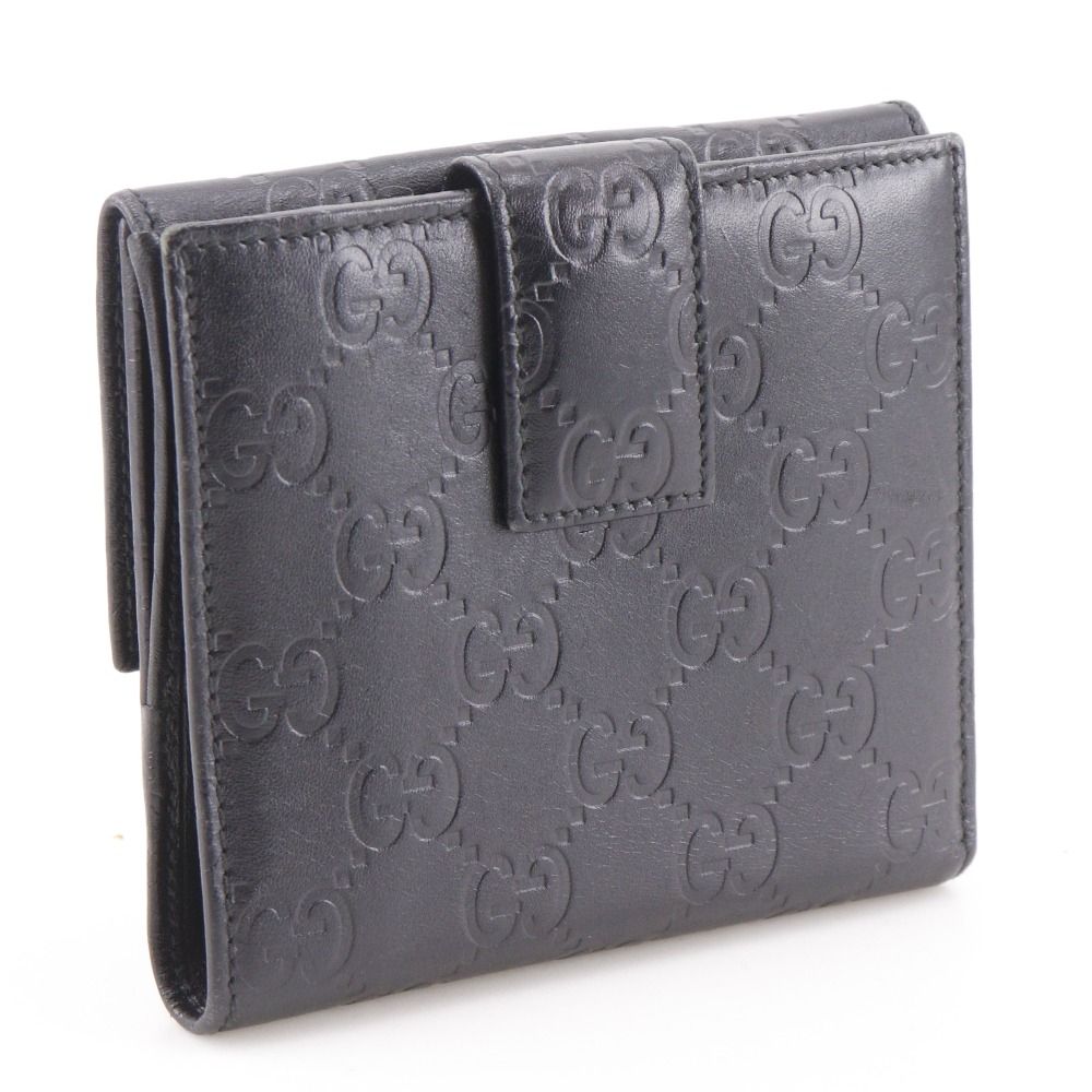 Gucci GG Guccissima Leather Black Bifold Wallet — view 3