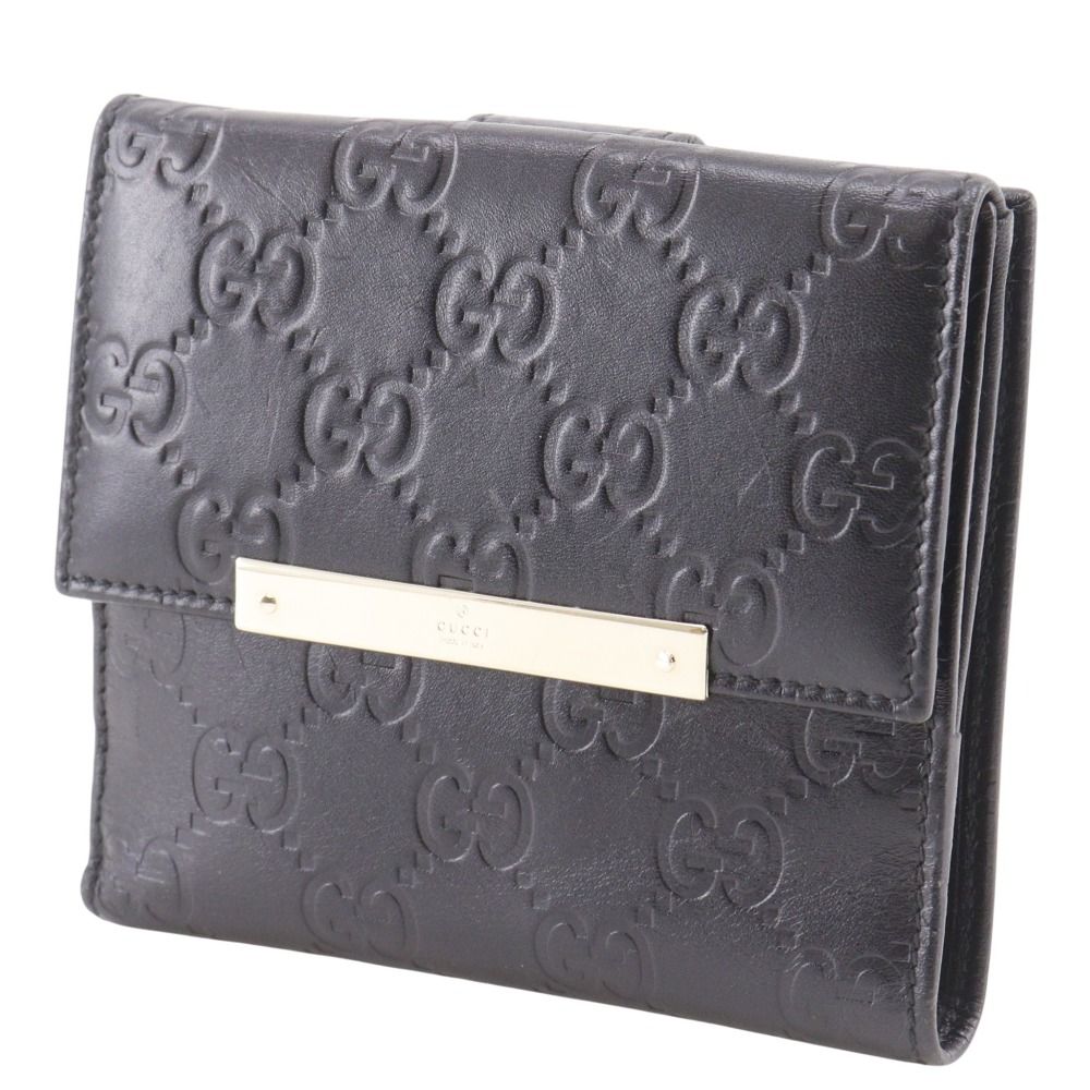 Gucci GG Guccissima Leather Black Bifold Wallet — view 2