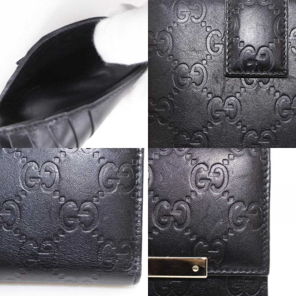 Gucci GG Guccissima Leather Black Bifold Wallet — view 8