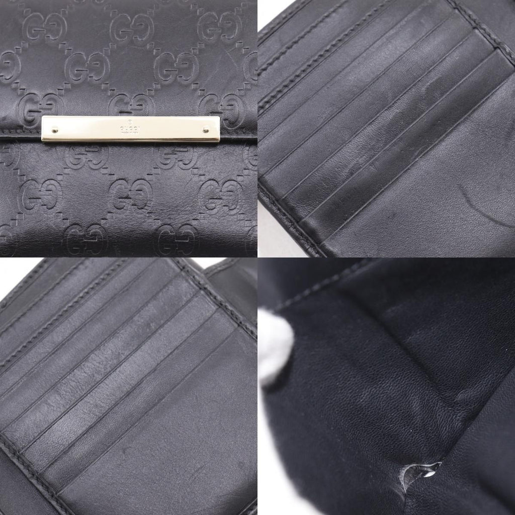 Gucci GG Guccissima Leather Black Bifold Wallet — view 9