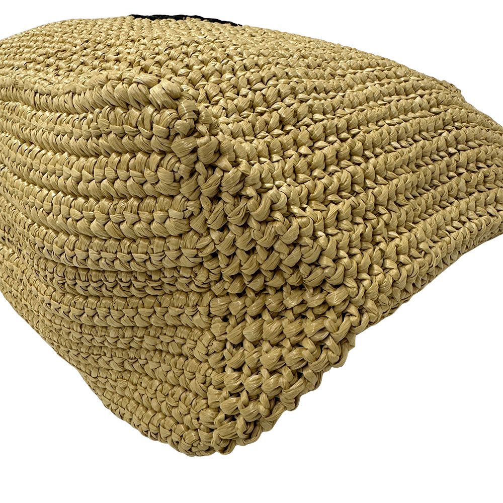 Prada Tote Raffia Natural Yellow — view 5