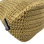 Prada Tote Raffia Natural Yellow — view 4