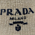 Prada Tote Raffia Natural Yellow — view 6