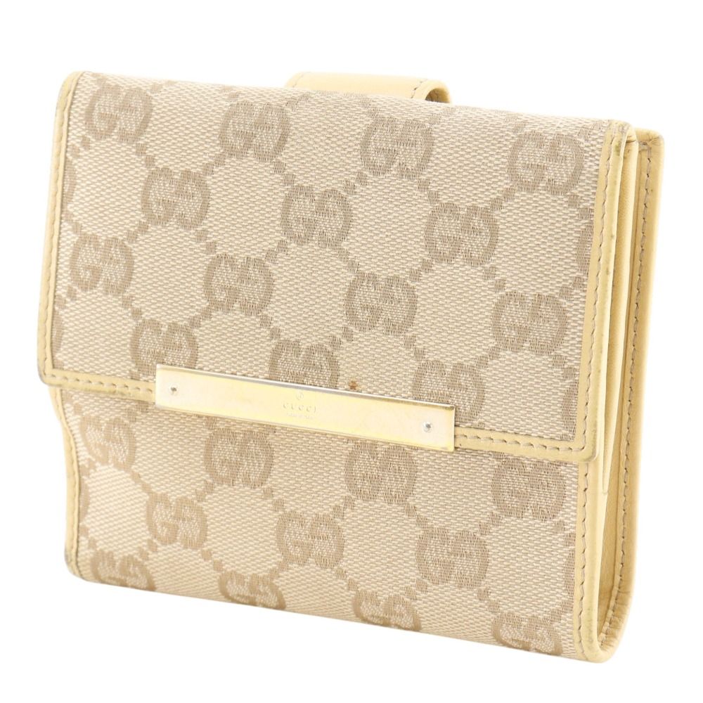 Gucci GG Canvas Beige Bifold Wallet — view 2