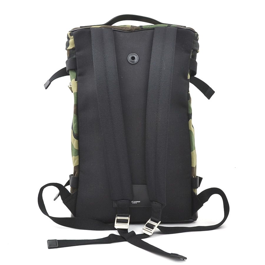 Saint Laurent Backpack Leather Canvas Ed — view 3