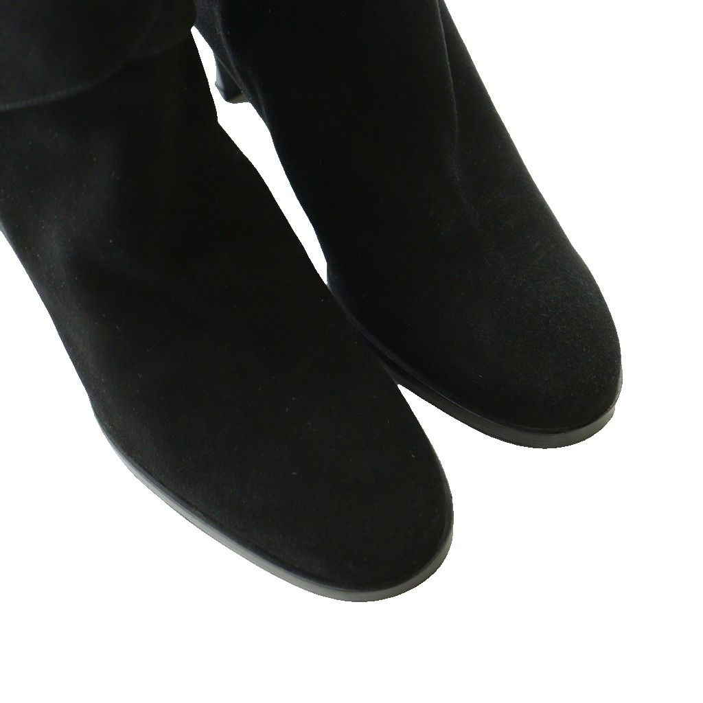 Hermes Suede Long Boots 35.5 Black SS OS — view 3