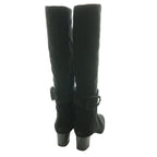 Hermes Suede Long Boots 35.5 Black SS OS — view 6