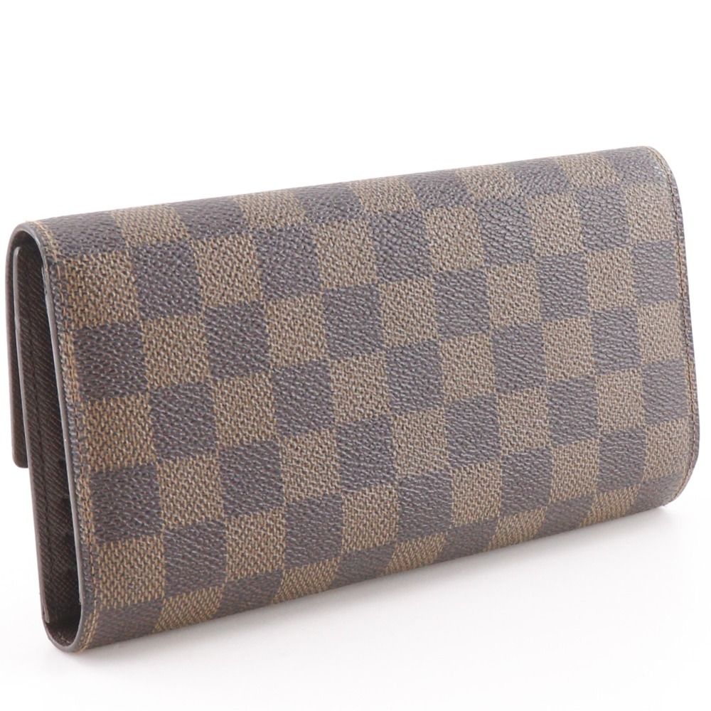Louis Vuitton Portefeuille International Damier Canvas Brown — view 3