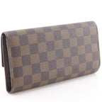 Louis Vuitton Portefeuille International Damier Canvas Brown — view 3