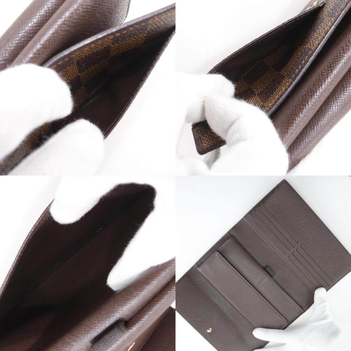 Louis Vuitton Portefeuille International Damier Canvas Brown — view 9