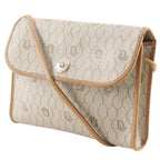Dior Honeycomb Pattern Vintage Beige Shoulder Bag — view 2