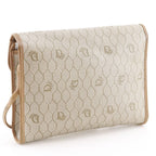 Dior Honeycomb Pattern Vintage Beige Shoulder Bag — view 3