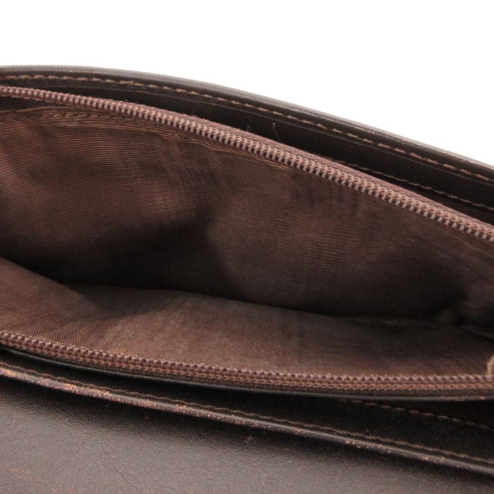Celine Macadam Pattern Wallet Bifold Brown All Over Logo — view 7
