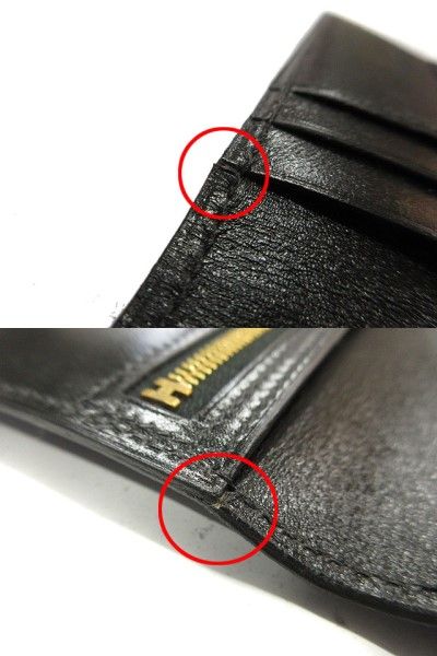 Hermes Classic Bearn Wallet Black Gold — view 9