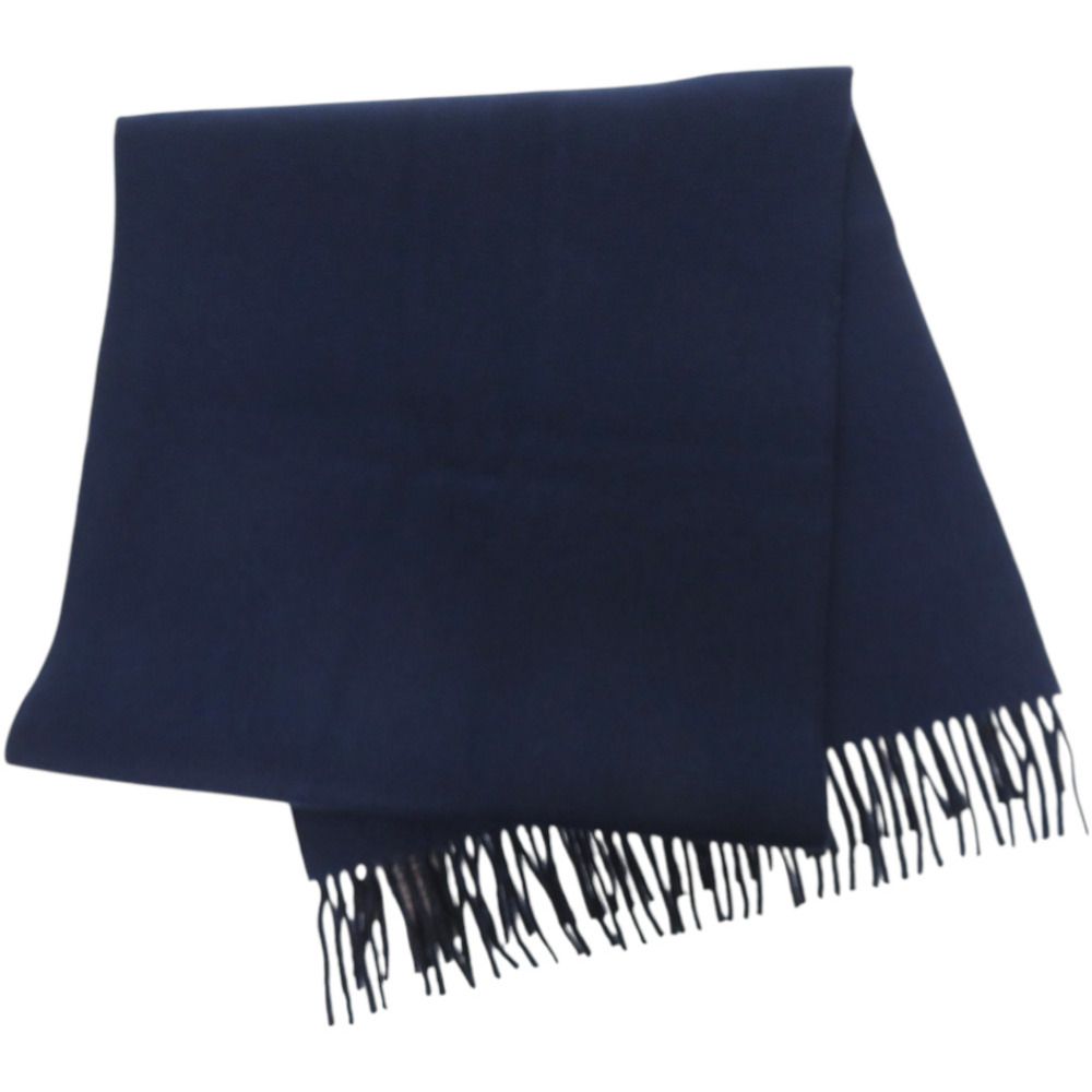 Hermes Rectoverso 01 Cashmere Marine Navy Scarf Ocean — view 5