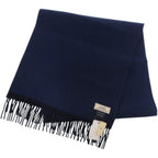 Hermes Rectoverso 01 Cashmere Marine Navy Scarf Ocean — view 4