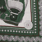 Hermes Carre Zouaves Et Dragons Cashmere Silk Verloden Gold Green Bold — view 2